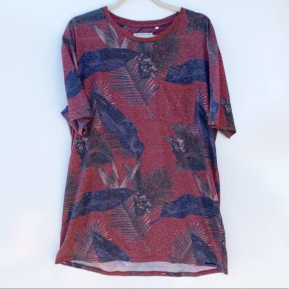 on the byas Other - On the Byas Tropical Graphic Burnout Tee Size XL